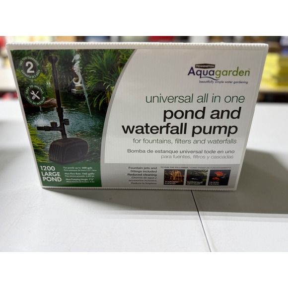 Pennington Aquagarden Other - Pennington Aquagarden 1200 Large Pond and Waterfall Pump 1162 GPH 1054019